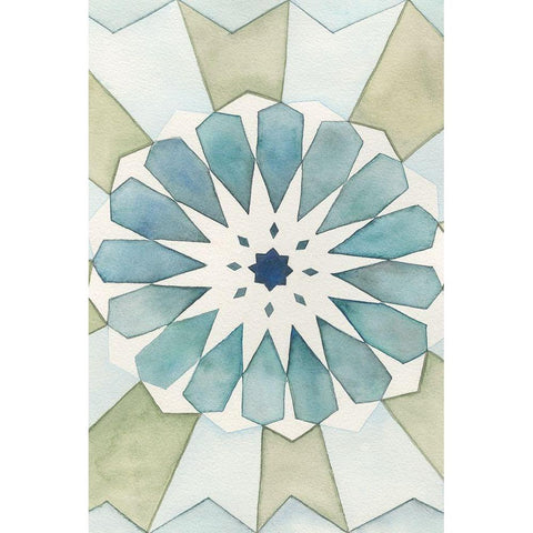 Moorish Panel I Black Modern Wood Framed Art Print by Chabot, Natasha