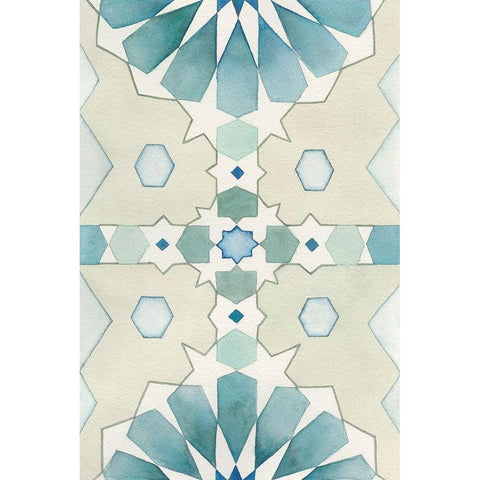 Moorish Panel II Black Modern Wood Framed Art Print by Chabot, Natasha