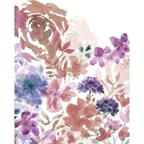 Bouquet of Dreams V Black Modern Wood Framed Art Print with Double Matting by Naskrent, Delores