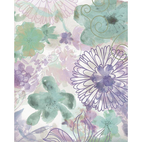 Bouquet of Dreams VIII Gold Ornate Wood Framed Art Print with Double Matting by Naskrent, Delores