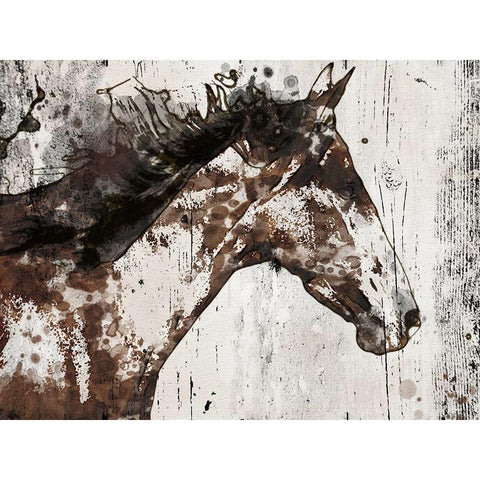 Galaxy Horse I White Modern Wood Framed Art Print by Orlov, Irena