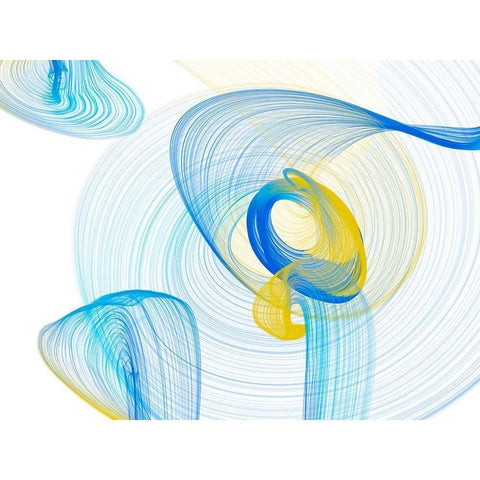 Touching Light II Black Modern Wood Framed Art Print with Double Matting by Orlov, Irena