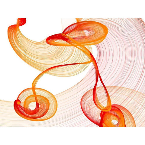 Touching Light III White Modern Wood Framed Art Print by Orlov, Irena