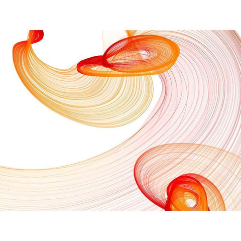 Touching Light IV White Modern Wood Framed Art Print by Orlov, Irena