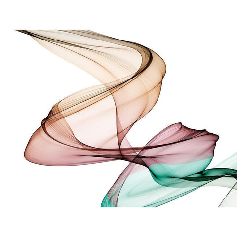 Invisible World III White Modern Wood Framed Art Print by Orlov, Irena