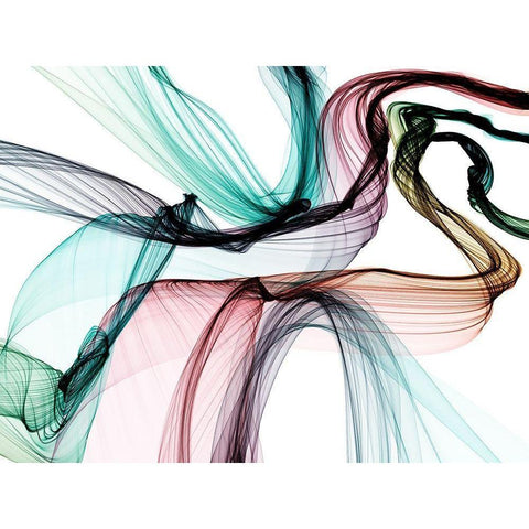 Invisible World VII Black Modern Wood Framed Art Print by Orlov, Irena