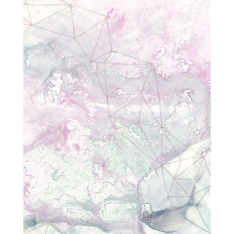 Centauri II White Modern Wood Framed Art Print by Stramel, Renee W.