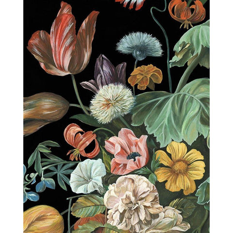 Baroque Floral I White Modern Wood Framed Art Print by Wang, Melissa