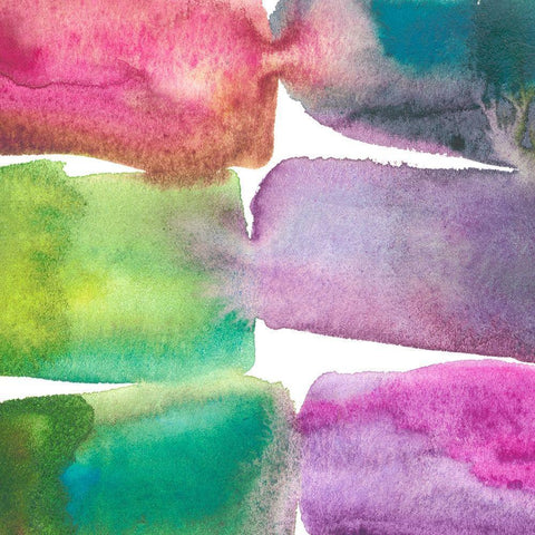 Tectonic III White Modern Wood Framed Art Print with Double Matting by Zarris, Chariklia