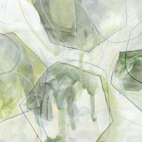 Terra Forma I White Modern Wood Framed Art Print by Vess, June Erica