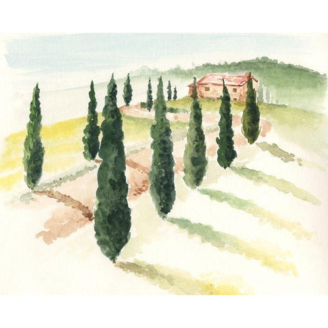 Tuscan Villa IV White Modern Wood Framed Art Print by Parker, Jennifer Paxton