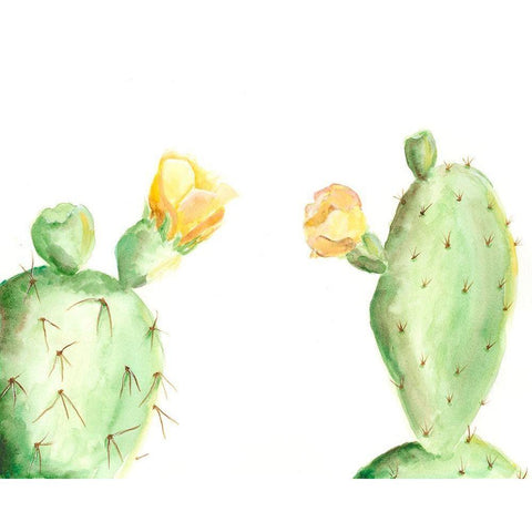 Spiny Desert Plants I Black Modern Wood Framed Art Print by Moore, Regina