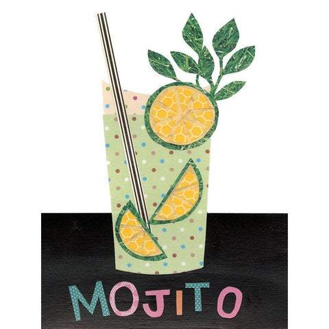 Mix Me a Drink I Black Modern Wood Framed Art Print with Double Matting by Moore, Regina