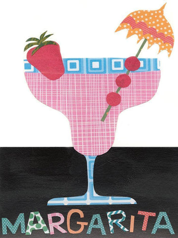 Mix Me a Drink IV White Modern Wood Framed Art Print with Double Matting by Moore, Regina