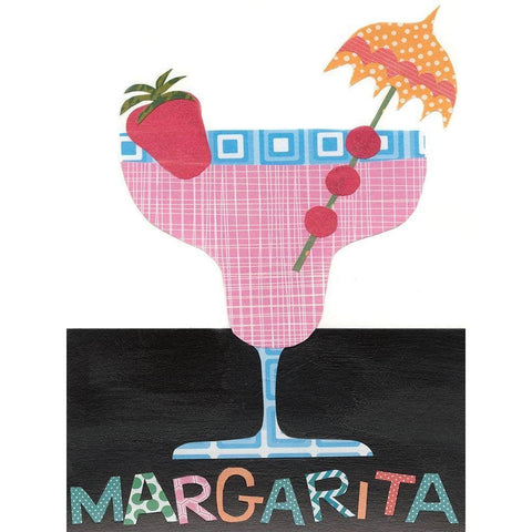 Mix Me a Drink IV White Modern Wood Framed Art Print by Moore, Regina