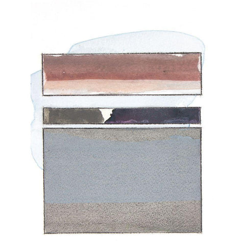 Pacific Horizon III Black Modern Wood Framed Art Print with Double Matting by Delamater, Rob