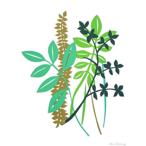 Hedge Row I Gold Ornate Wood Framed Art Print with Double Matting by Ludwig, Alicia