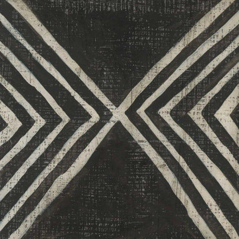 Stone I Black Ornate Wood Framed Art Print with Double Matting by Zarris, Chariklia