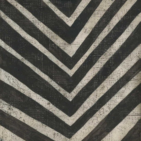 Stone IX White Modern Wood Framed Art Print with Double Matting by Zarris, Chariklia