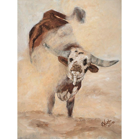 Shake Rattle and Roll I White Modern Wood Framed Art Print by Winkler, Kathy