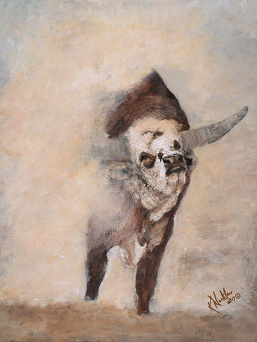 Shake Rattle and Roll III Black Ornate Wood Framed Art Print with Double Matting by Winkler, Kathy