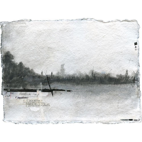 Pilgrimage III Black Modern Wood Framed Art Print with Double Matting by Blixt, Ingrid