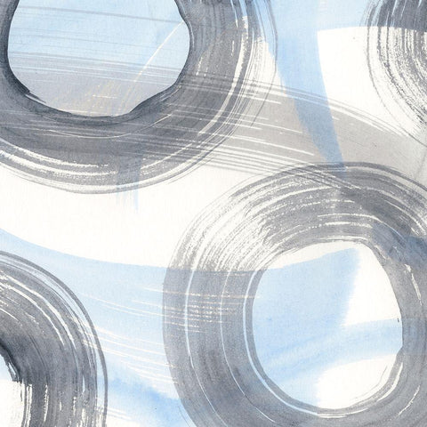 Twist and Turns III Gold Ornate Wood Framed Art Print with Double Matting by Stramel, Renee W.