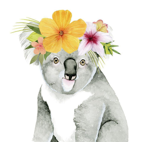 Tropical Halo VII White Modern Wood Framed Art Print with Double Matting by Popp, Grace