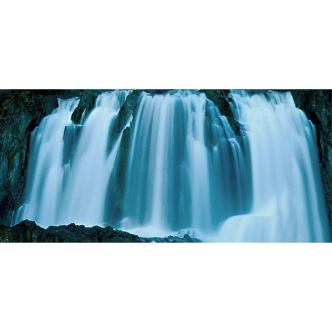 Dusk and Water II Black Modern Wood Framed Art Print with Double Matting by McLoughlin, James