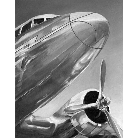 Aviation Icon I Black Modern Wood Framed Art Print with Double Matting by Harper, Ethan