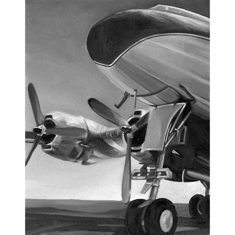 Aviation Icon II Black Modern Wood Framed Art Print with Double Matting by Harper, Ethan