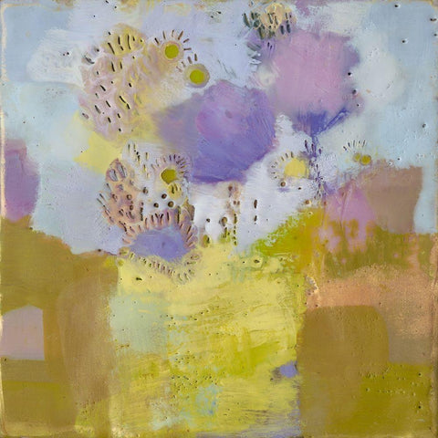 Blume II White Modern Wood Framed Art Print by Jachimiec, Sue