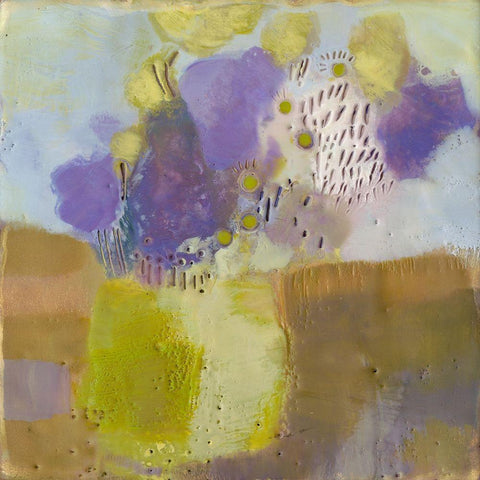 Blume III White Modern Wood Framed Art Print by Jachimiec, Sue