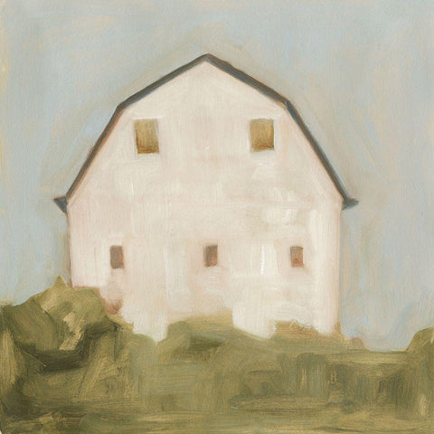 Serene Barn III White Modern Wood Framed Art Print by Scarvey, Emma