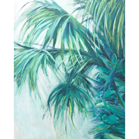 Blue Palmetto Gold Ornate Wood Framed Art Print with Double Matting by Wilkins, Suzanne