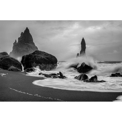 Raw Power White Modern Wood Framed Art Print by Head, Danny