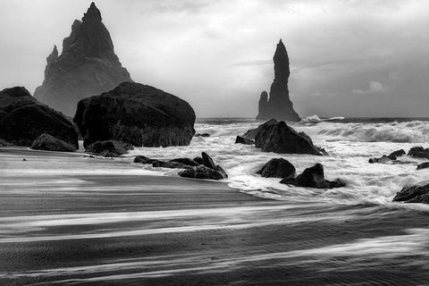 Wicked Waters White Modern Wood Framed Art Print with Double Matting by Head, Danny