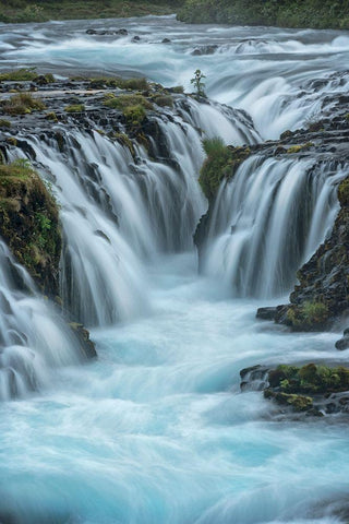 Blue Water Black Ornate Wood Framed Art Print with Double Matting by Head, Danny