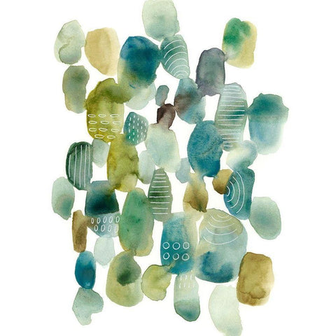 Skip Hop I Black Modern Wood Framed Art Print with Double Matting by Zarris, Chariklia