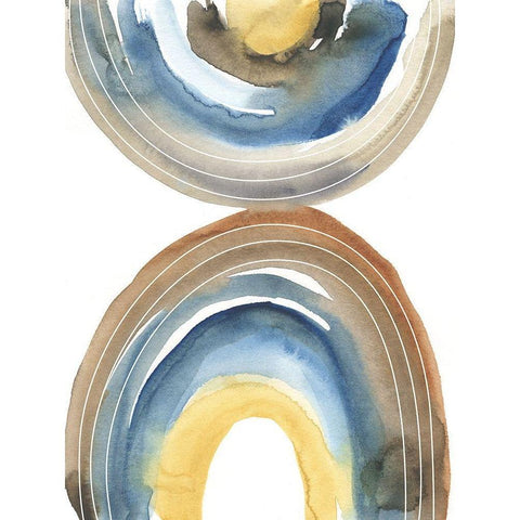 Cassini I White Modern Wood Framed Art Print by Zarris, Chariklia