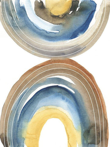 Cassini I Black Ornate Wood Framed Art Print with Double Matting by Zarris, Chariklia