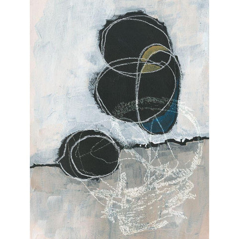 Primary Orbs I Black Modern Wood Framed Art Print with Double Matting by Parker, Jennifer Paxton