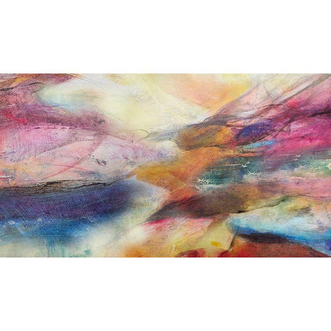 Expression Abstracta I Black Modern Wood Framed Art Print with Double Matting by Villarreal, Gabriela