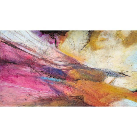 Expression Abstracta II Black Modern Wood Framed Art Print with Double Matting by Villarreal, Gabriela