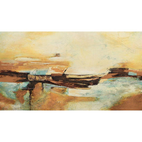 Causal II White Modern Wood Framed Art Print by Villarreal, Gabriela