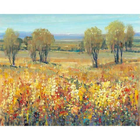 Golden Fields II Gold Ornate Wood Framed Art Print with Double Matting by OToole, Tim