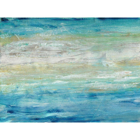 Wave Length II White Modern Wood Framed Art Print by OToole, Tim