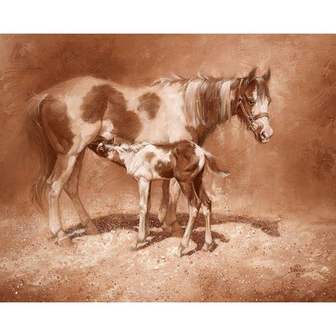 Sienna Paint White Modern Wood Framed Art Print by Sorenson, Jack