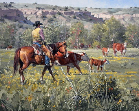 A Darn Good Spring White Modern Wood Framed Art Print with Double Matting by Sorenson, Jack