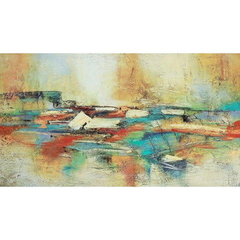Puente Ocre Black Modern Wood Framed Art Print by Villarreal, Gabriela